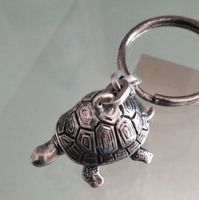 Sterling Silber Schildkröte Schlüsselanhänger