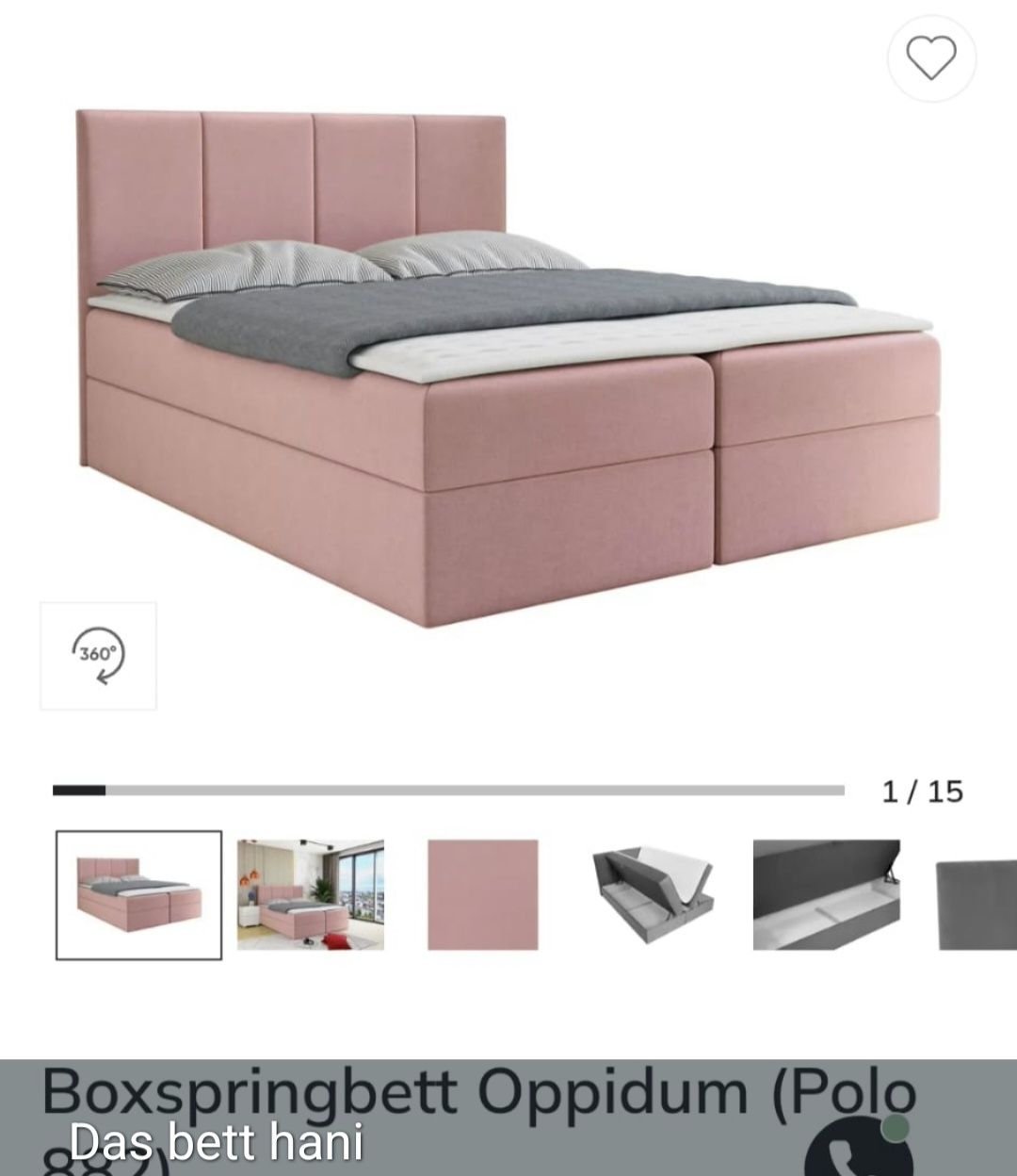 Lits: Boxspringbett  – D'occasion à Leuzigen par nin_lm72