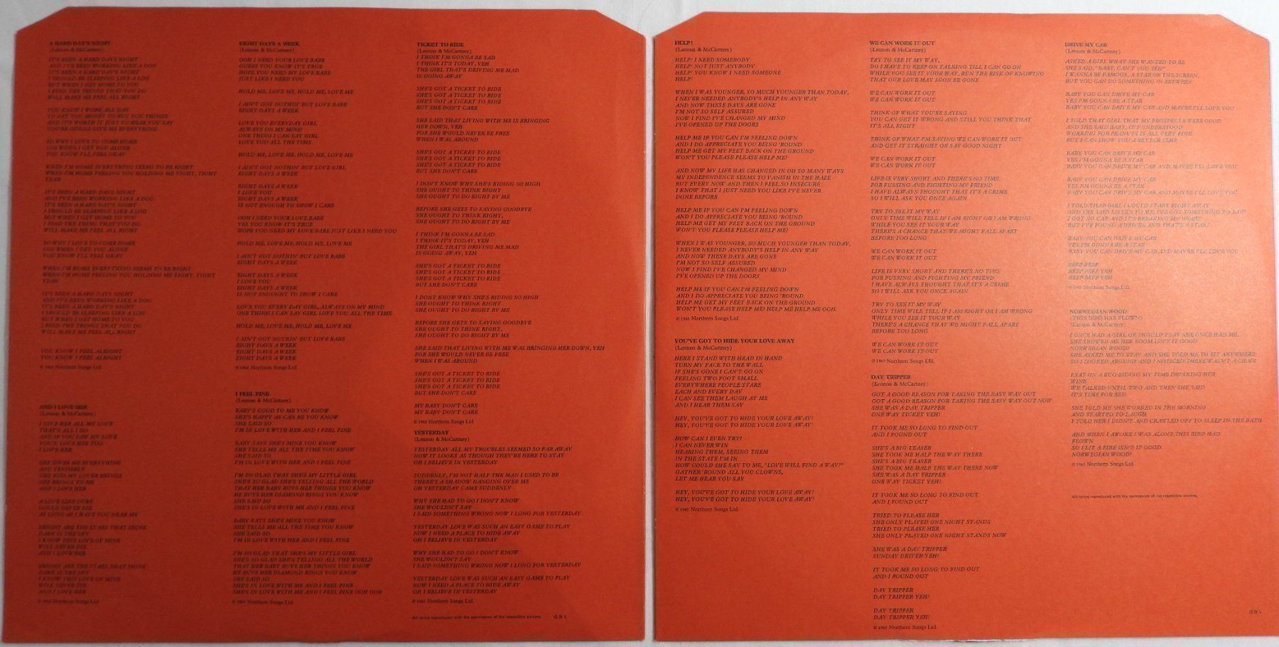 Dischi in vinile: THE BEATLES / 1962-1966  Doppel LP 1973 – Usato da Dübendorf venduto da mar_85sd 4