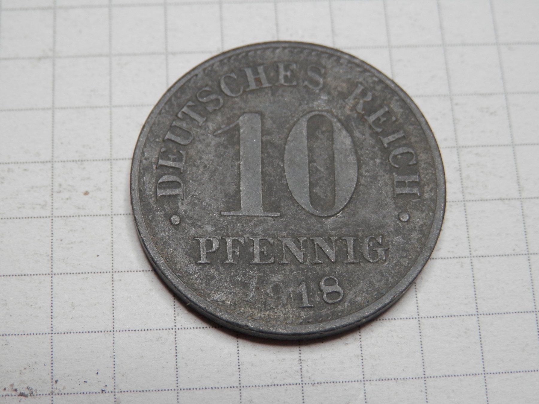 Alle Münzen: Deutschland 10 Pfennig, 1918 – Gebraucht aus Weiach von weiach81