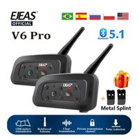 Bluetooth-Motorrad-Gegensprechanlage 1200m Helm-Headset (X2)