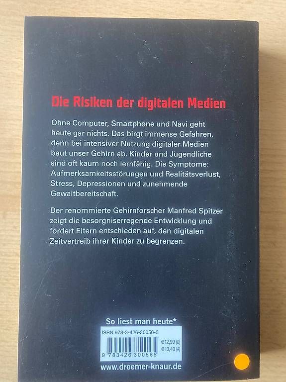 Libri: Manfred Spitzer  Digitale Demenz – Usato da St. Pelagiberg venduto da Yellow73 1