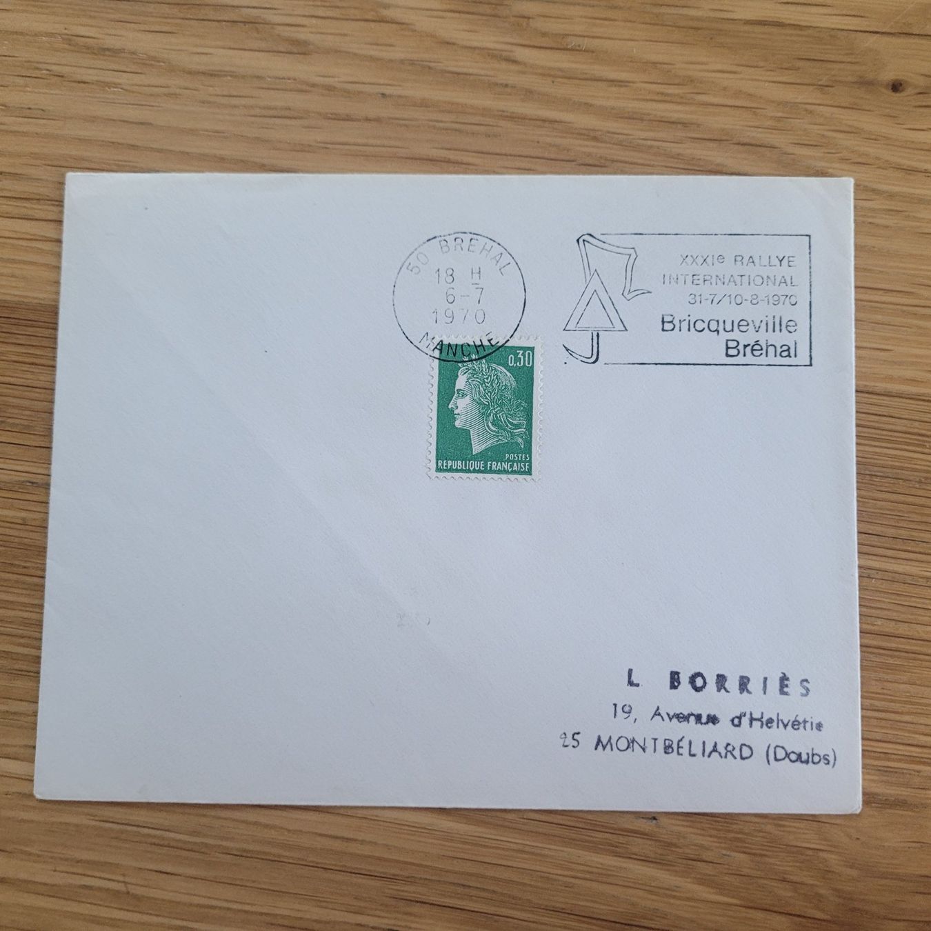 Tous les timbres: Document Automobile Brehal 1970 Manche Rally – D'occasion à Biel/Bienne par Destockweb