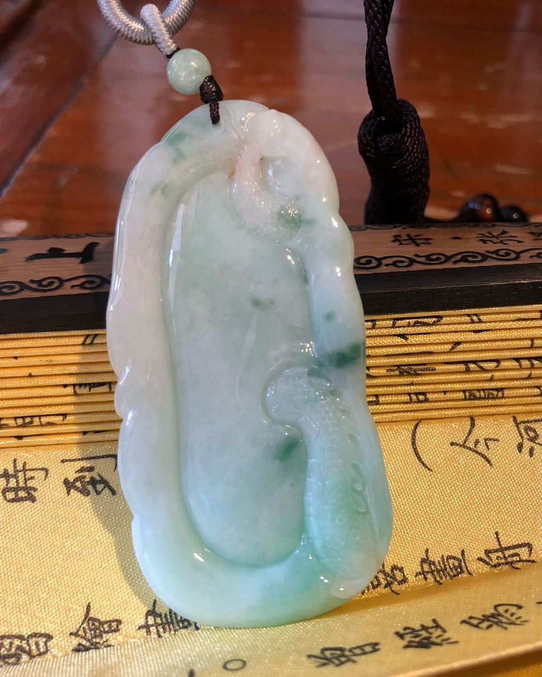 Ciondoli: Jade Drachenanhänger – Nuovo e nell'imballaggio originale da Bubendorf venduto da JadeParadise 1
