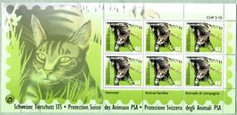 2004 Kleinbogen    Nutztier  Katze    postfrisch