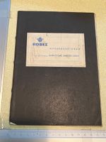 buch, heft horex kundendienst schule! ca 1960
