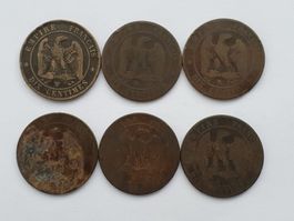 6x 10 Centimes Lot Nr 3