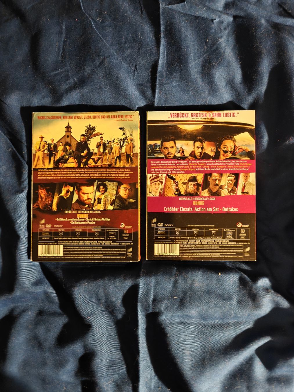 Tutti i DVDs: Preacher Staffel 1+2 deutsch DVD – Nuovo (secondo la descrizione) da Schwerzenbach venduto da Salamon33 1
