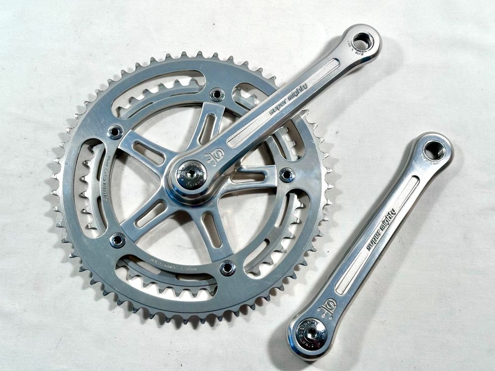 Vilebrequin Vintage Sugino Super Custom 170 Mm - Carénage Carré 52/42, Pour Vélo De Course, état Correct