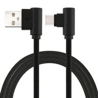 25cm USB an USB-C / Typ-C-Nylon-Webart-S