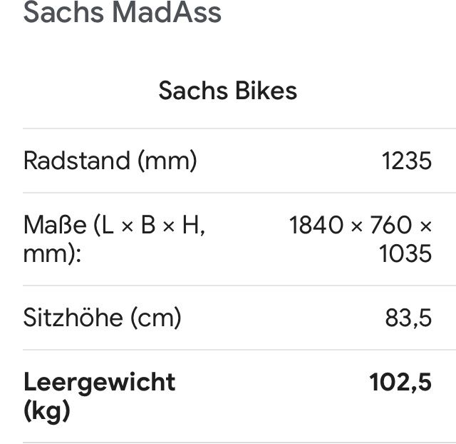 Sachs Strasse: Sachs Madass 125 – Gebraucht aus Zauggenried von  4