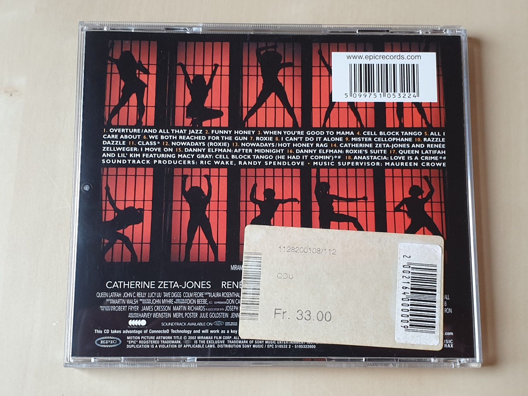 CD: Chicago OST – Usato da Stansstad venduto da collectorsshop 1