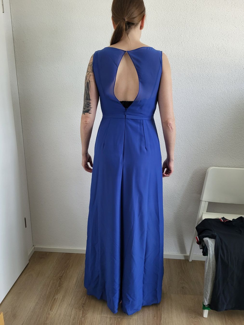 Vestiti: Chiffon Kleid blau Grösse 38 – Usato da Ennetbürgen venduto da Ribi8 1