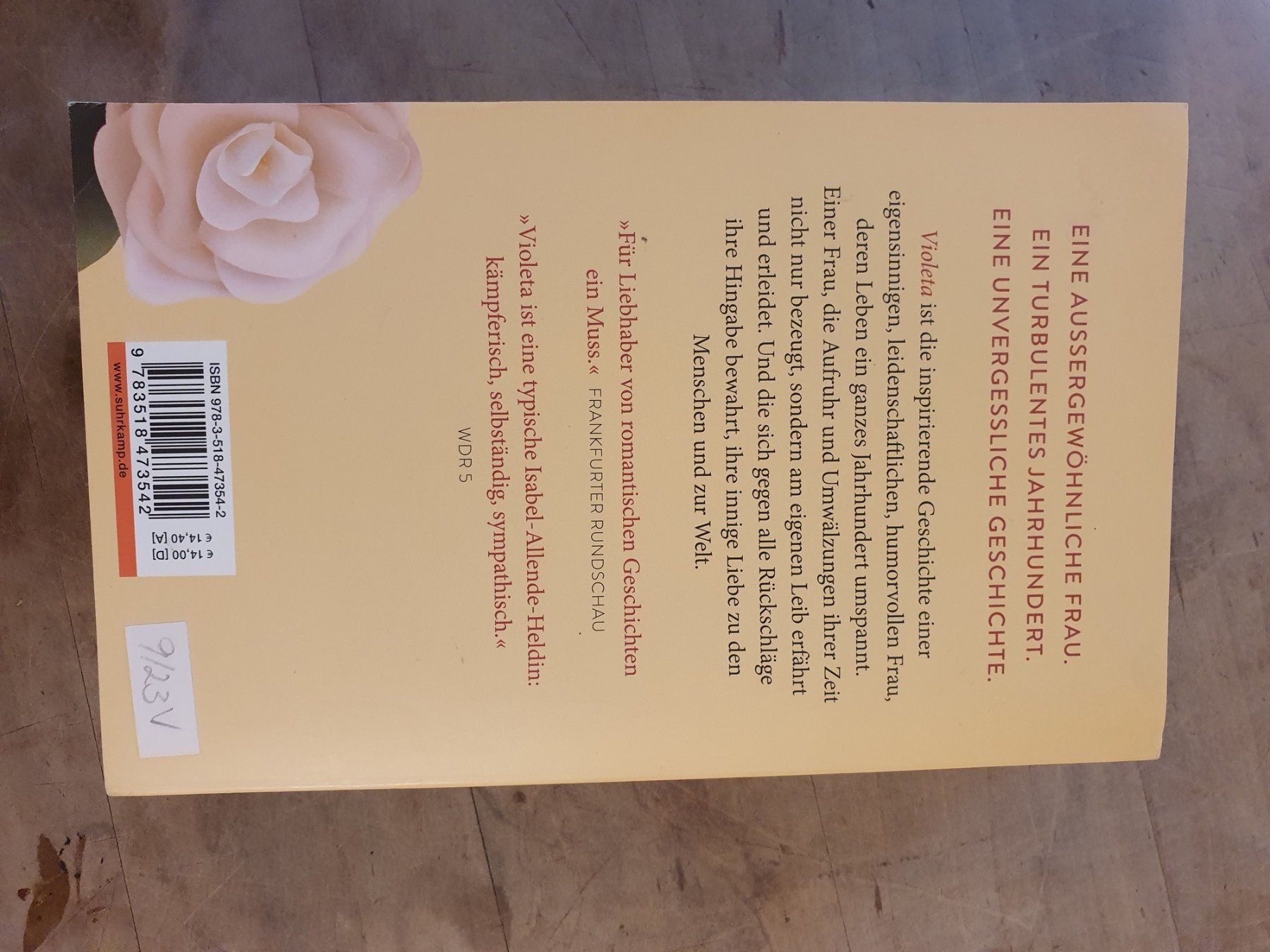 Libri: Violetta Isabel Allende Suhrkamp – Usato da Zürich venduto da loosebone 1