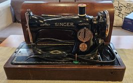 Rarität, Vintage Singer, Nähmaschine mit Koffer
