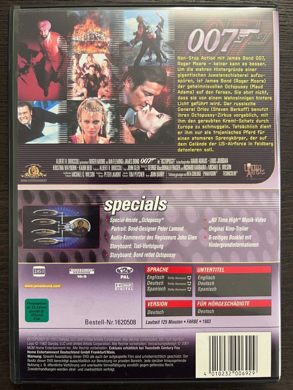 Alle DVDs: 007 Octopussy – Gebraucht aus Zürich von FilmFreunde 1