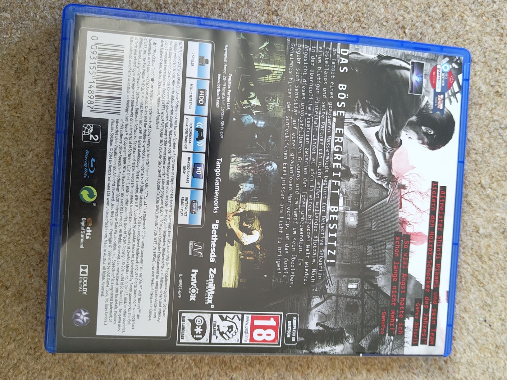 Giochi: The Evil Within - PS4 - Horror Game - 100% Uncut – Usato da Glattbrugg venduto da har_jgc7 1