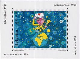 1999: ungebrauchte VIGNETTE aus Jahresbuch "NACHT"