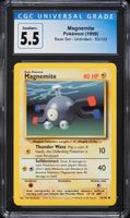 Vintage 1999 Pokemon Base Set Magnemite #53 CGC 5.5 EX+