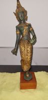 Asiatische Statue, Bronze, goldfarben, Top Zustand!