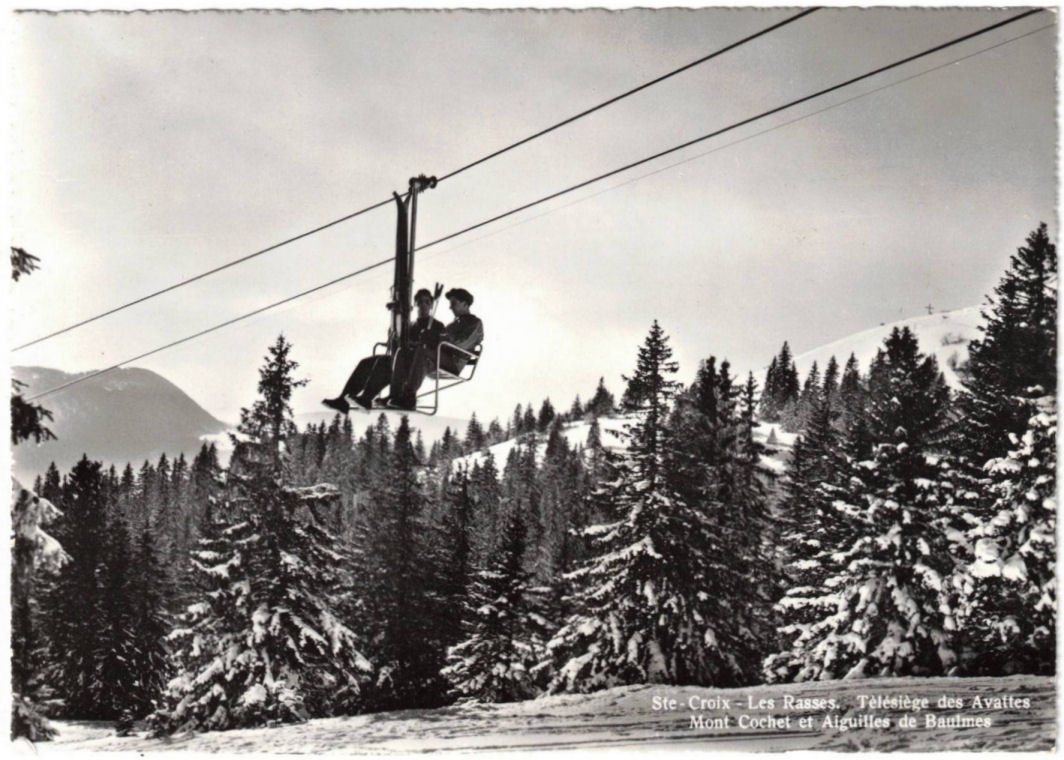 Cartoline postali: Ste. Croix - Sessellift Avattes – Usato da Binningen venduto da Mountainrider