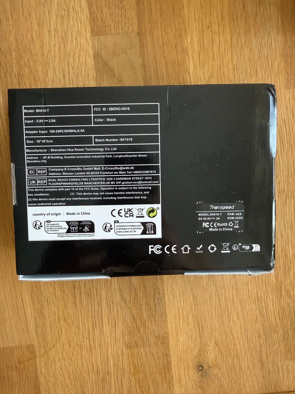 Sistemi audio & multimediali: Boîtier Smart TV Android Transpeed 8K Ultra HD – Nuovo e nell'imballaggio originale da La Tour-de-Peilz venduto da cod_9hq5 1