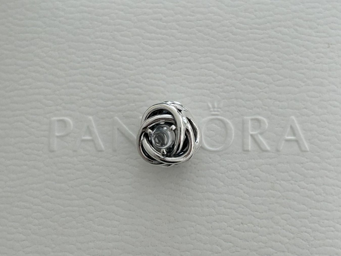 Pandora Anhänger: Original Pandora April Birthstone Eternity Circle Charm – Neu (gemäss Beschreibung) aus Rheinfelden von Boutique_Luxe