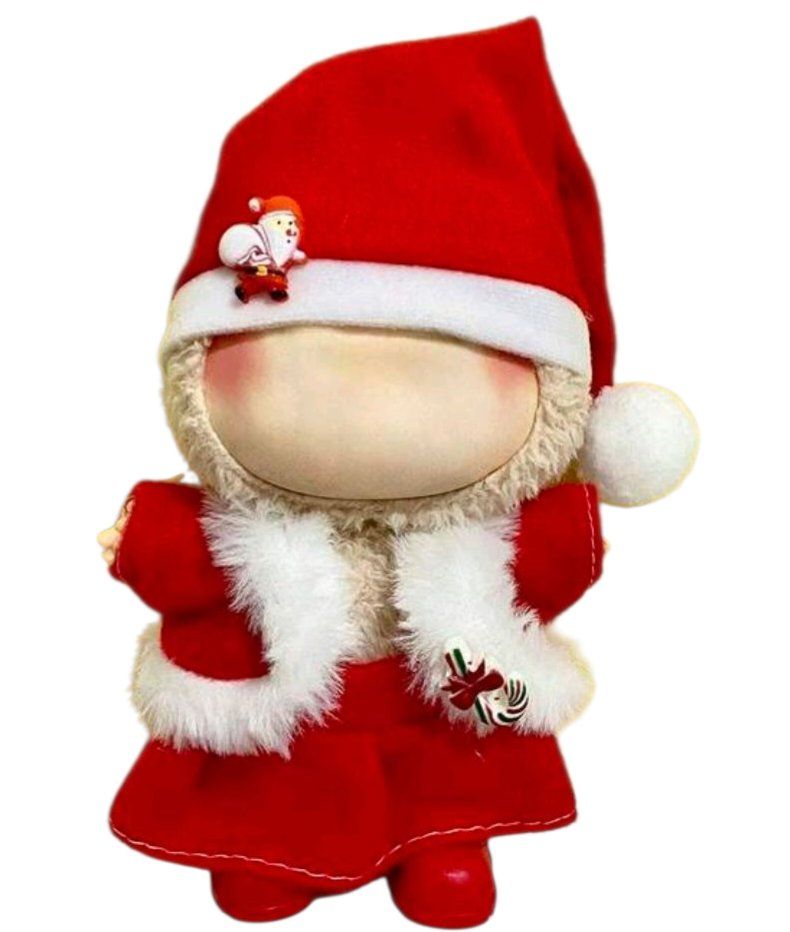 Statuette: Labubu  ensemble Mère  Noël  NEUF  sans peluche – Nuovo e nell'imballaggio originale da St-Imier venduto da goodber