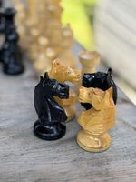 Schachfiguren komplett mit Kasten