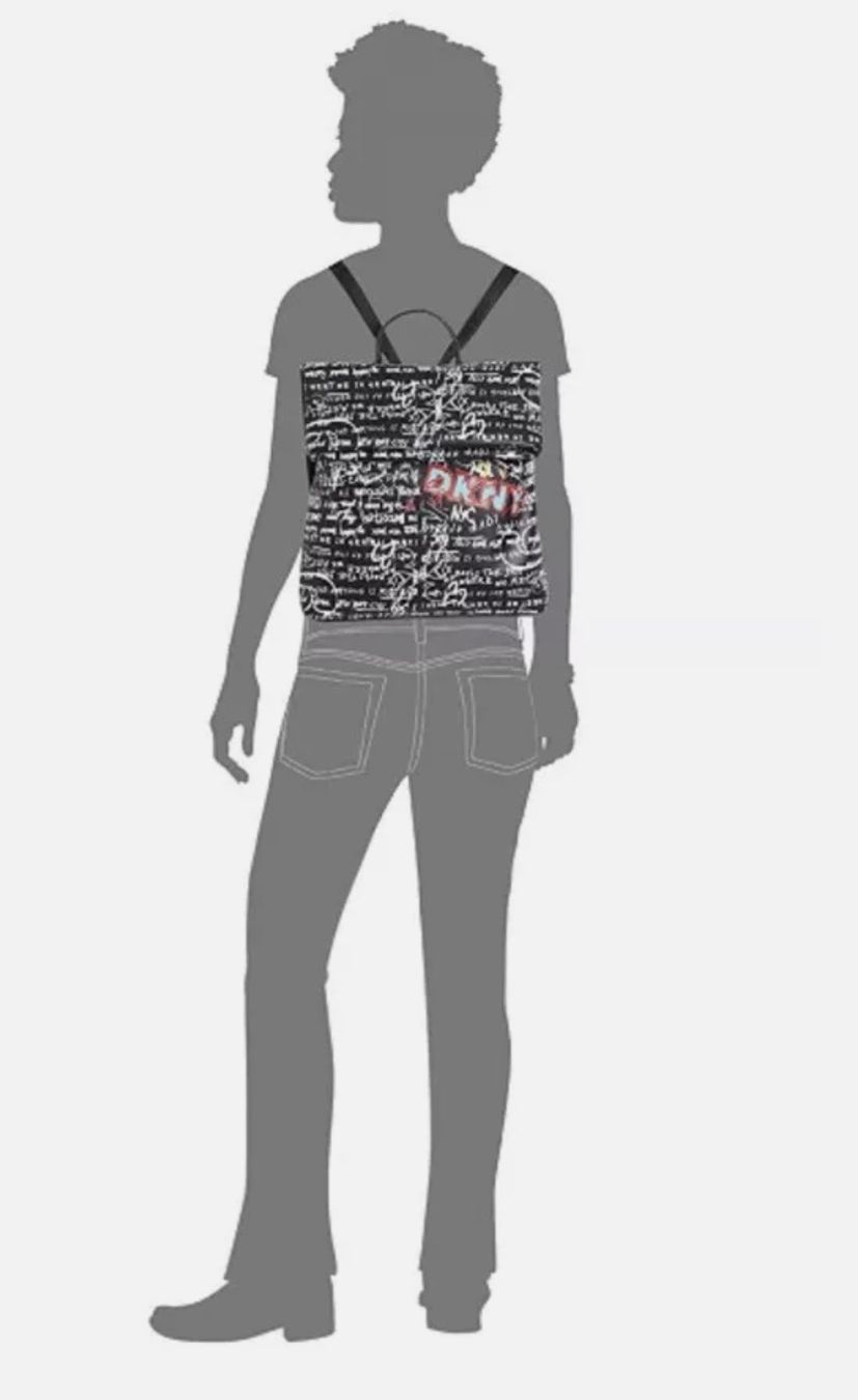 DKNY Rucksäcke: DKNY Graffiti Rucksack schwarz neuwertig – Neu (gemäss Beschreibung) aus Erlinsbach SO von ULIKH 4