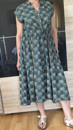 Robe longue imprimée SARAH JOHN T2 viscose XL