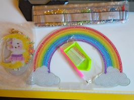 DIAMOND PAINTING REGENBOGEN  MIT BÄR