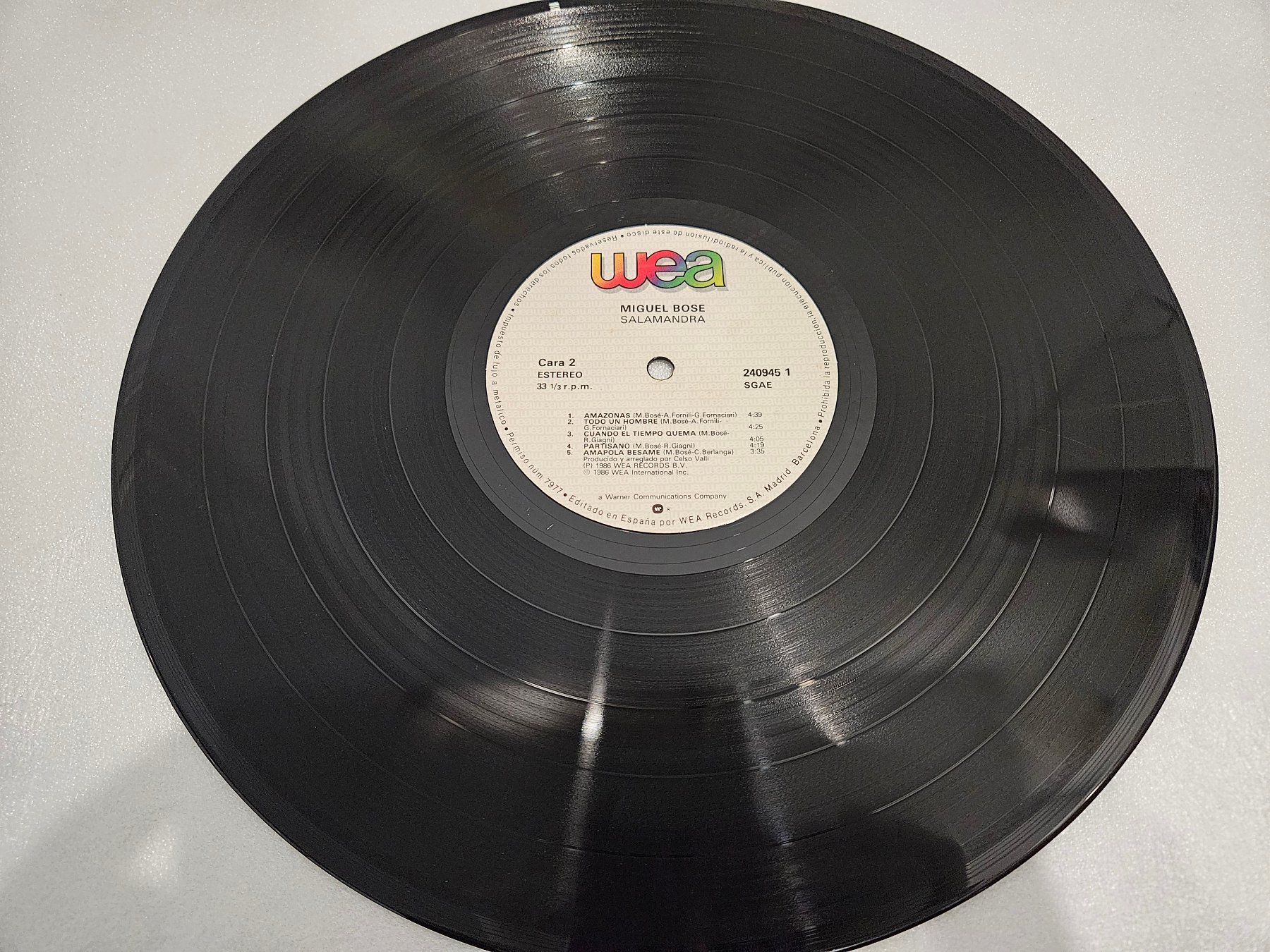 Schallplatten: Miguel Bosé – Salamandra – Gebraucht aus Uster von Vinyl-Leidenschaft 7