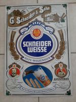 Blechschild SCHNEIDER WEISSE ca 56X40 cm