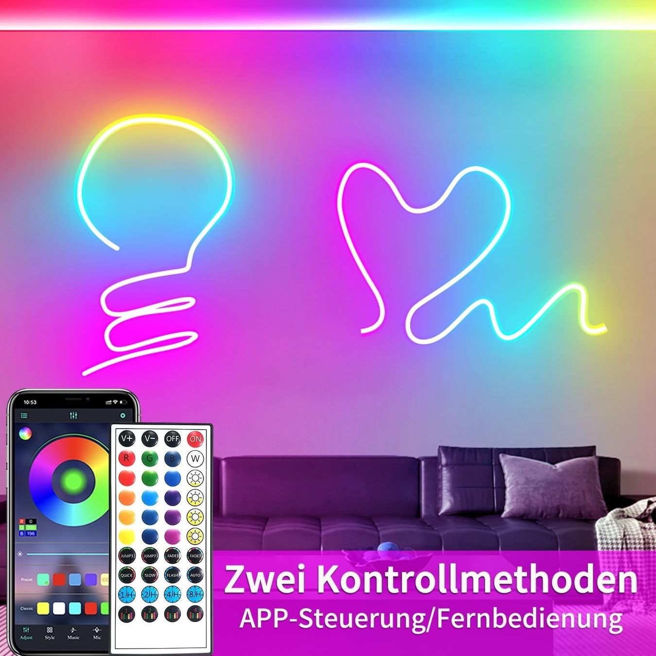 Ghirlande e barre luminose: 20m Neon-LED-Streifen IP65 – Nuovo e nell'imballaggio originale da Nuglar venduto da SmartLiving24