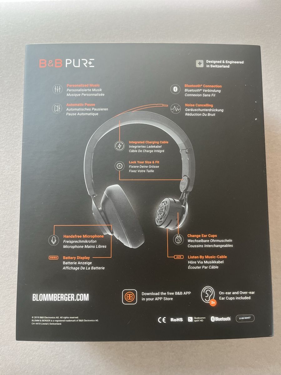 Cuffie: B&B PURE+ High End Bluetooth Kopfhörer Noise Cancelling – Nuovo e nell'imballaggio originale da Hergiswil NW venduto da WoDu 4
