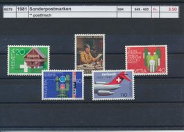 1981 "Sonderpostmarken", ** postfrisch