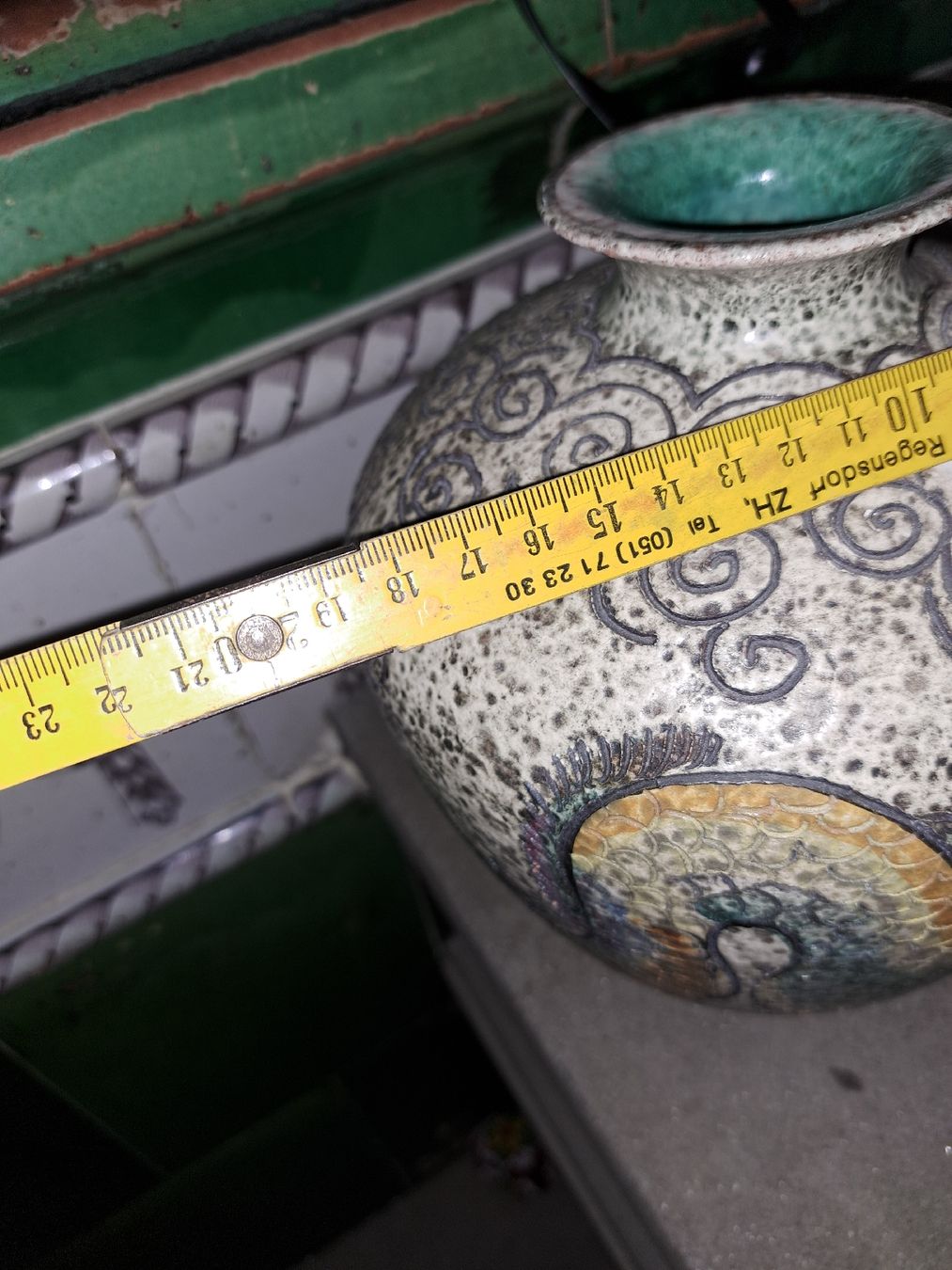 Vasen & Gefässe: Handbemalte Vintage Vase  – Gebraucht aus Kölliken von Upcycling-by-Mc-TAM 7