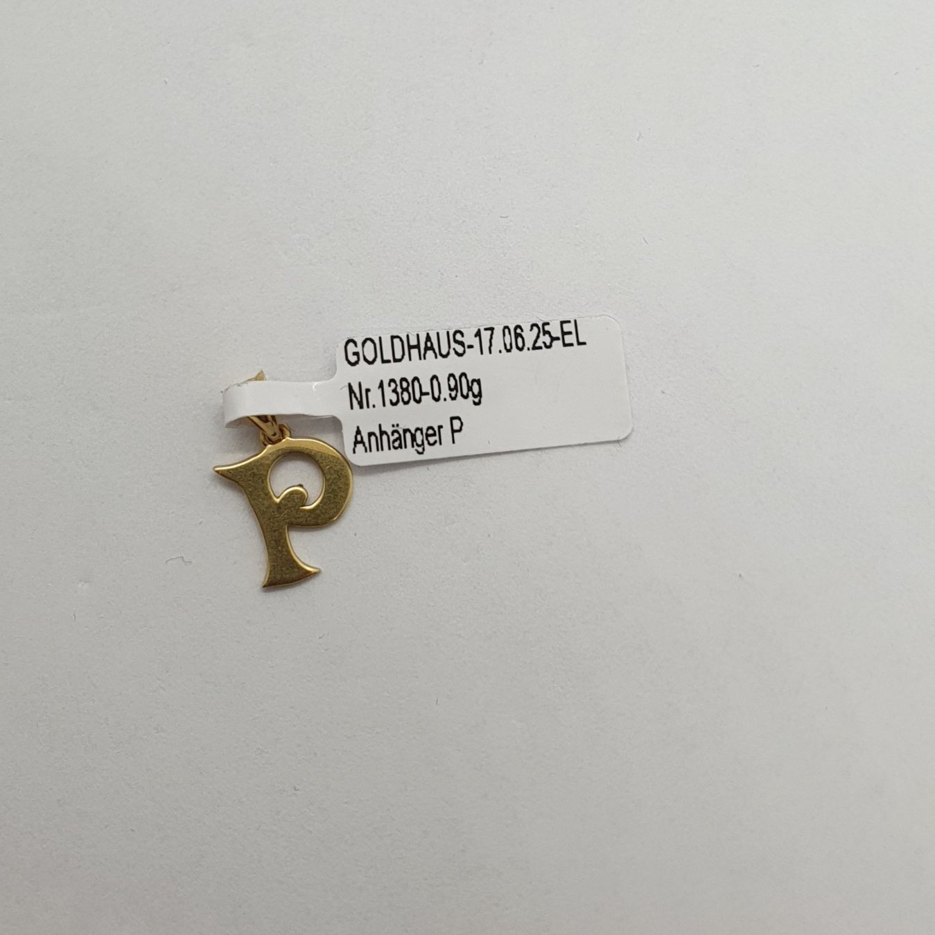 Ciondoli: Echt 18K Gold - Buchstabe P Anhänger – Usato da Luzern venduto da Luzern-Goldhaus 2