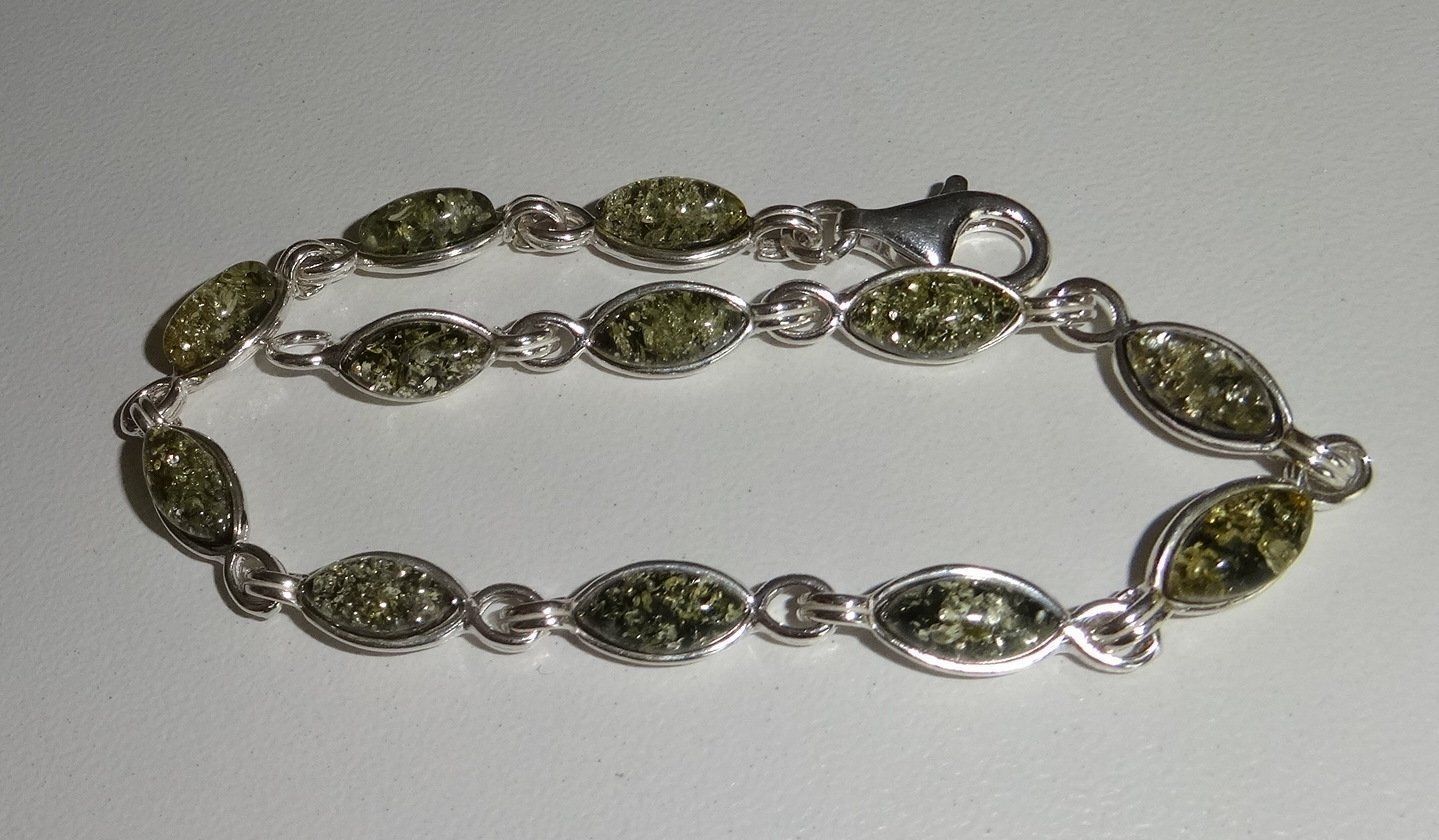 Bracciali & Braccialetti: Bernstein Armband 925 Silber VP 95,- – Nuovo e nell'imballaggio originale da Visp venduto da steinschmuckwelt 3