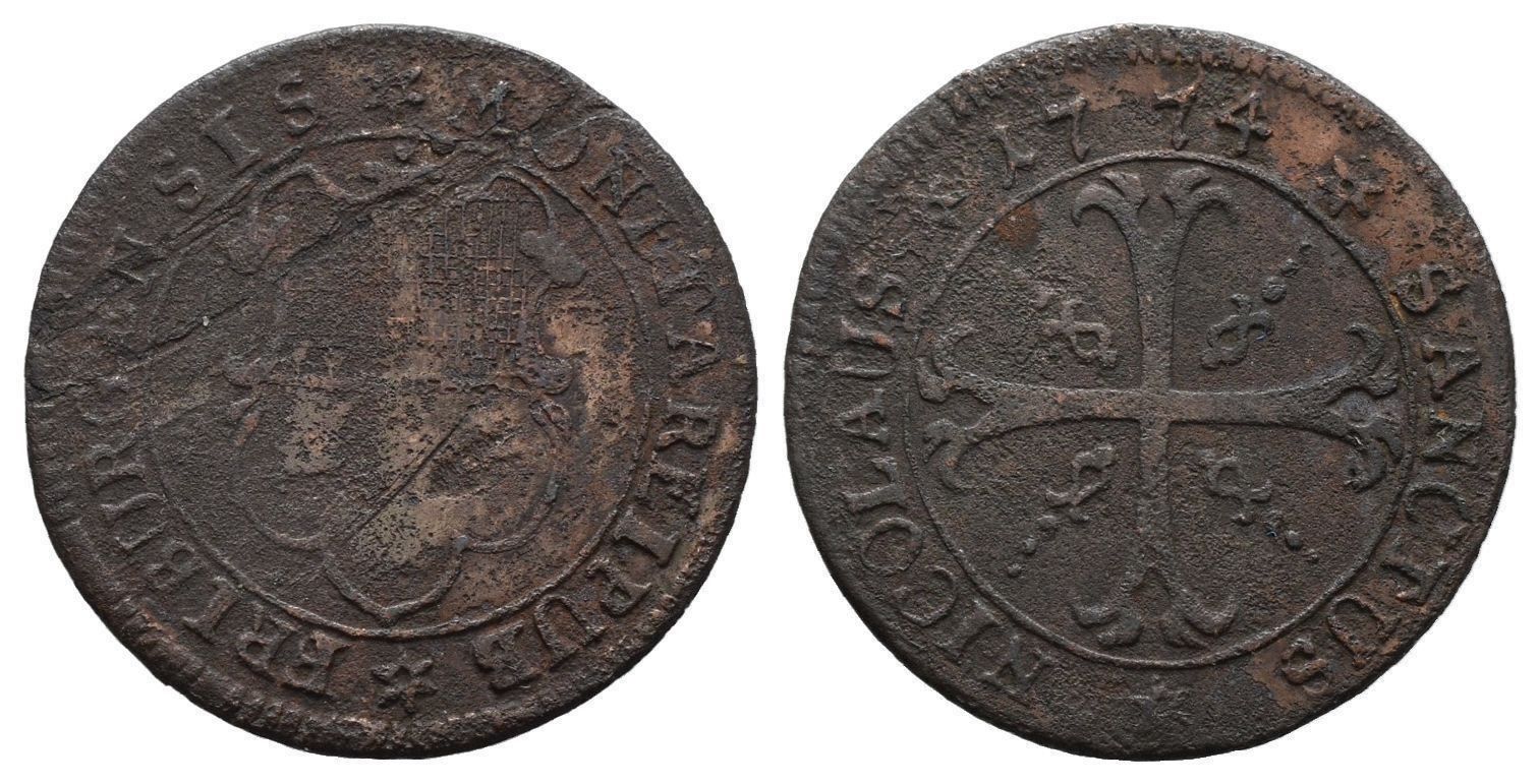 Tutti le monete: Freiburg Kreuzer 1774  /3582 – Usato da Trimbach venduto da Solothurn1