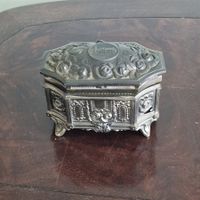 Antike Schmuckschatulle aus Zinn, Münchner Dom