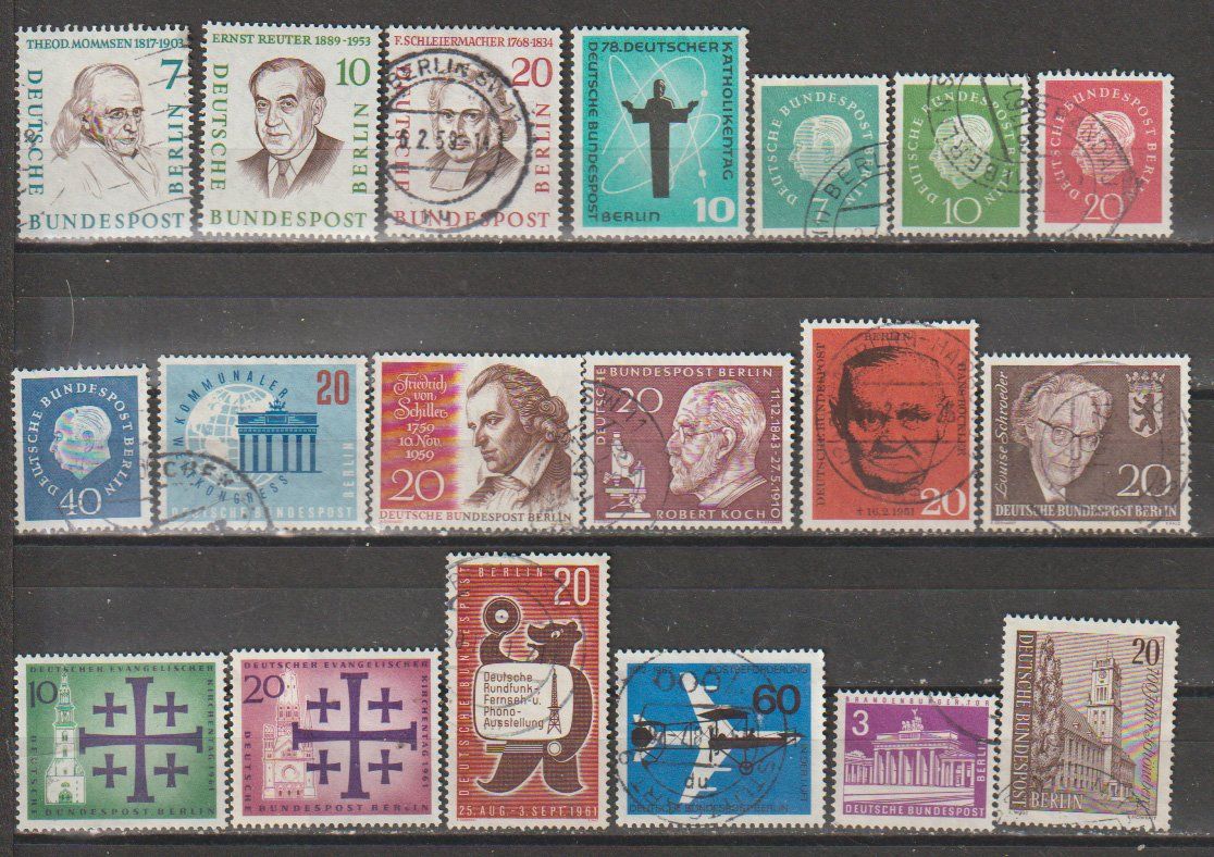 Tutti i francobolli: Collection timbres DEUTSCHE BUNDESPOST BERLIN 1968 – Usato da Crans-Montana venduto da kira56 2