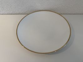 Teller Weiss mit Goldrand 