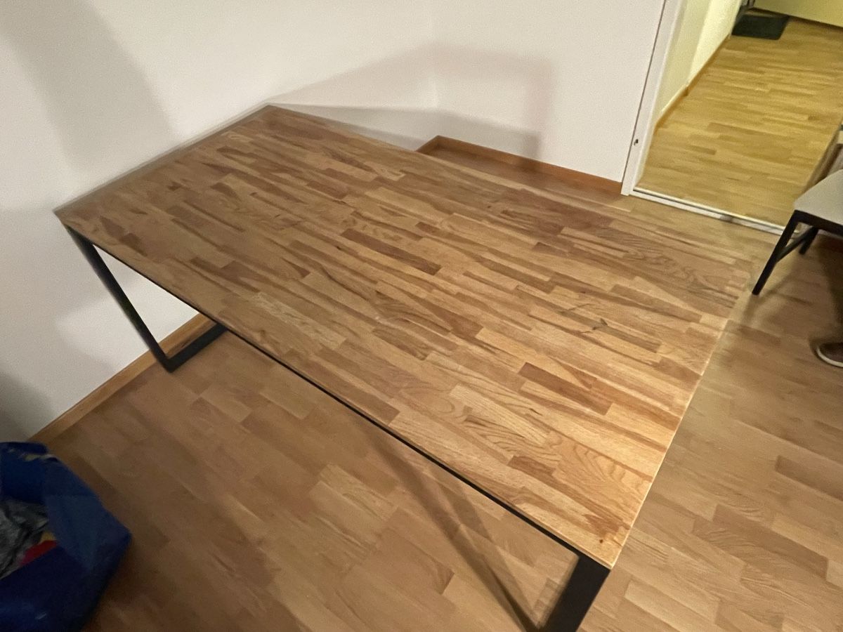 Tavoli: Esstisch aus Eiche mit Metallbeinen von Laredoute – Usato da Zürich venduto da superzapphire 1