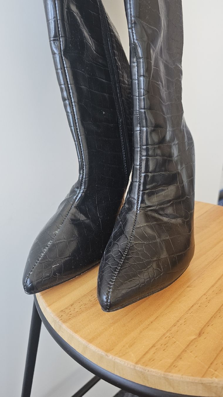 Damenschuhe: Schwarze Overknee-Stiefel gr 38.5 – Neu und originalverpackt aus Mauren von ehr_5cy6 1