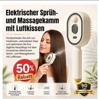Elektrischer Sprüh und Massaqekamm mit Luftkissen