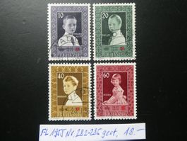 FL 1955 Nr. 282-285 gestempelt