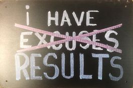 I have excuses - results Blechschild Gym Fitness Hanteln