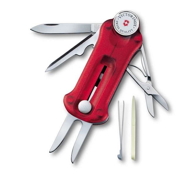 Victorinox Taschenmesser: Golf Tool von Victorinox red transparent – Neu und originalverpackt aus Koppigen von Bracher_Mail-House 1